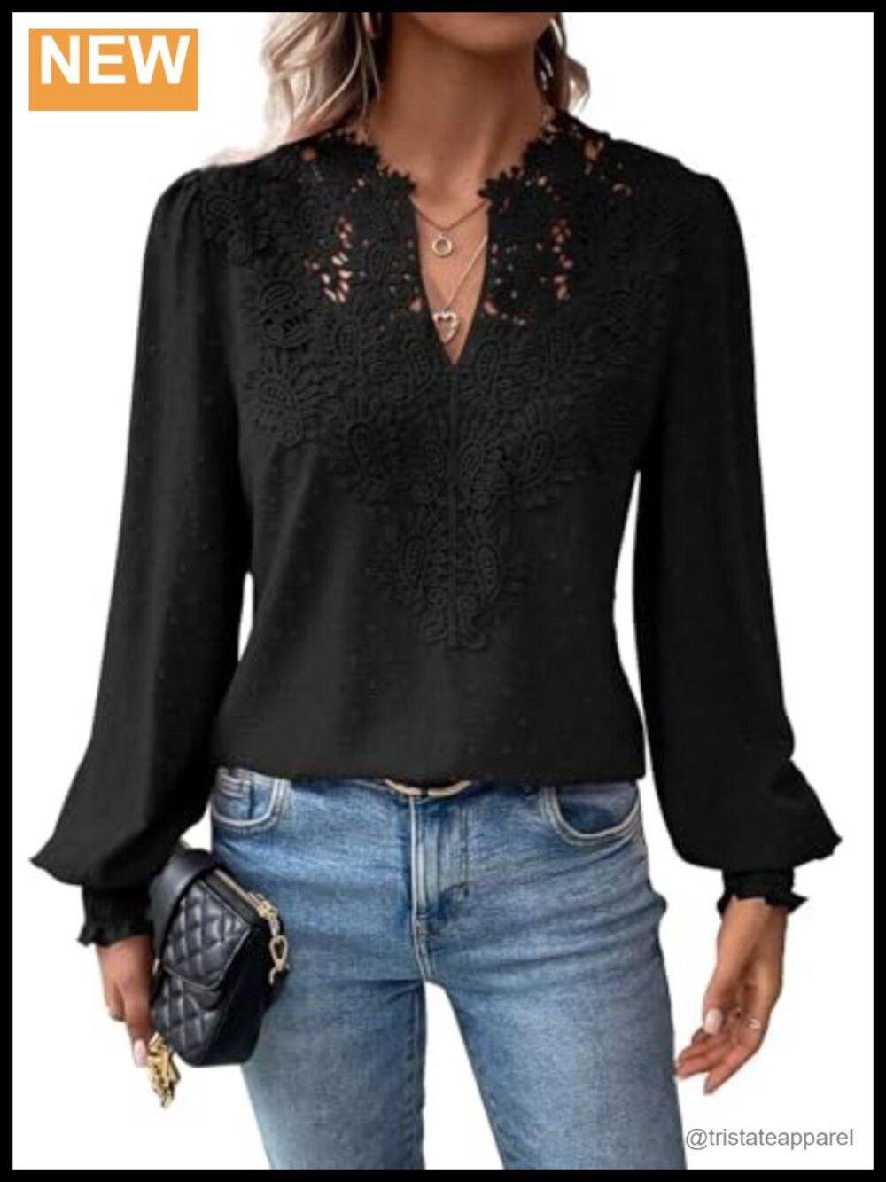 Boho Flowy V Neck Long Sleeve Blouse with Ruffled Cuffs - Polyester